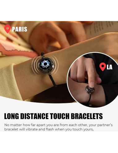 Pulsera Inteligente Totwoo para Parejas - Conexión a Distancia