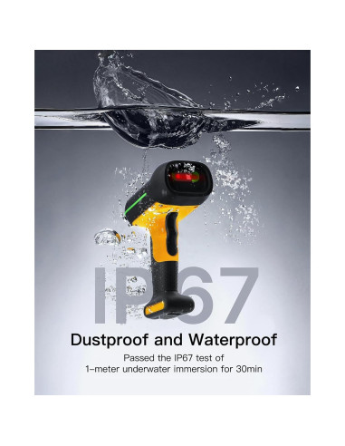 Escáner de Código de Barras Inateck BCST-75S Inalámbrico IP67