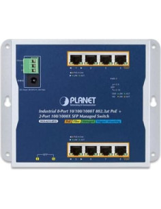 Interruptor Industrial Planet WGS-4215-8P2S 8 Puertos PoE 2