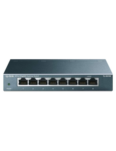 Switch Ethernet Gigabit TP-Link TL-SG108 de 8 Puertos Metal