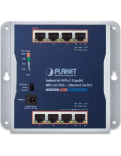 Interruptor Industrial Planet WGS-818HP 8 Puertos Gigabit PoE+ 2