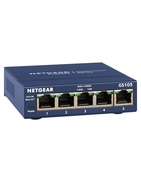 Switch Ethernet Gigabit 5 Puertos NETGEAR GS105 - No Gestionado