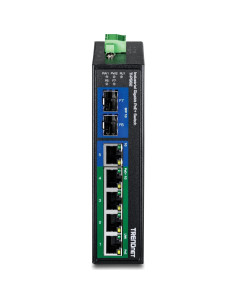 Interruptor Industrial Gigabit PoE+ TRENDnet TI-PG62 7 Puertos 2