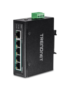 Interruptor Industrial PoE+ 5 Puertos TRENDnet TI-PE50 IP50