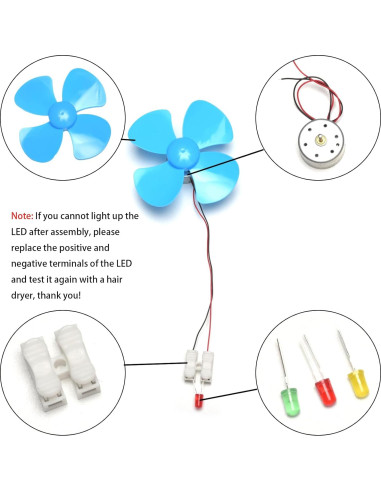 Generador de Turbina Eólica EUDAX Micro Motor 3V-12V
