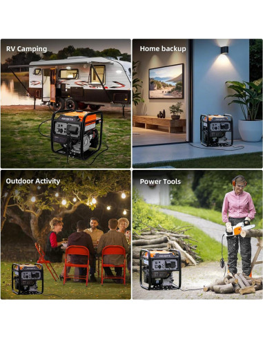 Generador Inversor Oxseryn 4000W Gasolina Portátil ECO