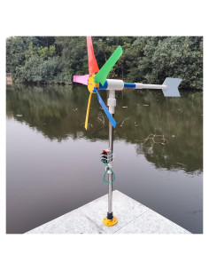 Generador de Turbina Eólica DIY Nochebrisa con Luces LED 10m