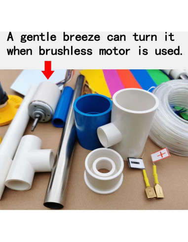 Generador de Turbina Eólica DIY Nochebrisa con Luces LED 10m