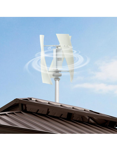 Generador Eólico Vertical 100W WATEBATH 12V con Controlador