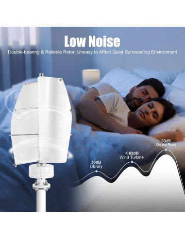 Kit Generador Turbina Eólica DUIBAII 100W 12V/24V IP67