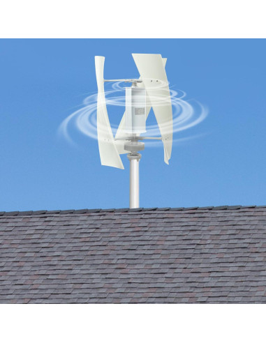 Generador Eólico Vertical 100W WATEBATH 12V con Controlador