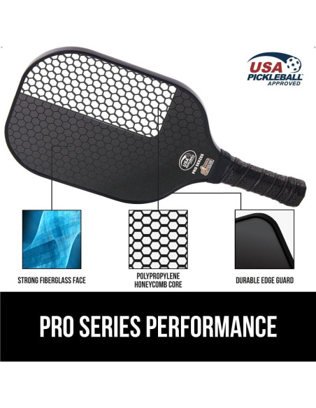 Conjunto de Pickleball GORILLA GRIP 2 Palas y 4 Pelotas