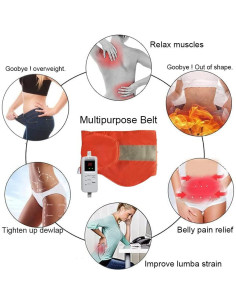 Cinturón Masajeador Eléctrico V ddhoger con Calor y Vibración 2