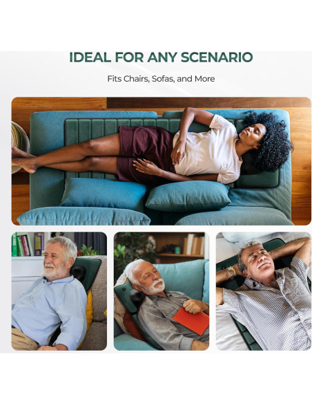 Alfombrilla de Masaje Corporal Himouta con Calor y 10 Motores