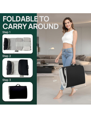 Colchoneta de Masaje HMMSYLVA CD-8607 con Calor y 4 Modos