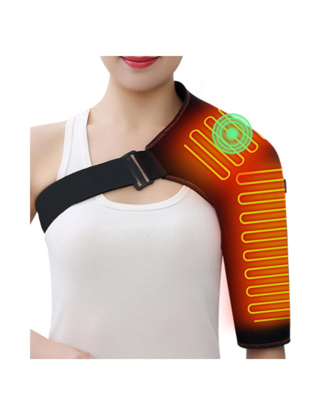 Faja Calentada para Hombro Woolala con Masajeador Eléctrico