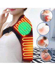 Faja Calentada para Hombro Woolala con Masajeador Eléctrico 2