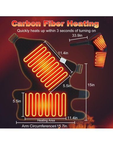 Faja Calentada para Hombro Woolala con Masajeador Eléctrico