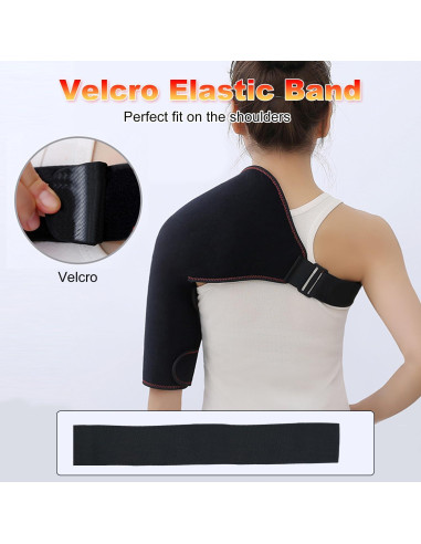 Faja Calentada para Hombro Woolala con Masajeador Eléctrico