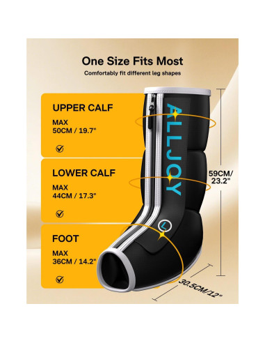 Masajeador de Piernas ALLJOY con Calor y Compresión 4 Modos