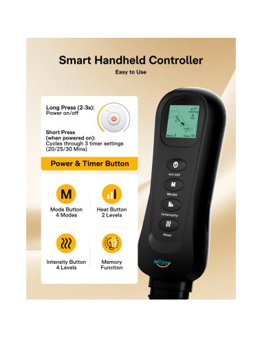 Masajeador de Piernas ALLJOY con Calor y Compresión 4 Modos