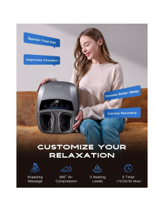 Masajista de Pies KINGJOY Shiatsu con Calor para Alivio 2