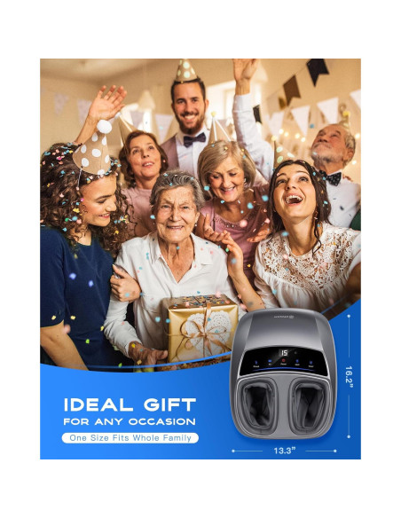 Masajista de Pies KINGJOY Shiatsu con Calor para Alivio