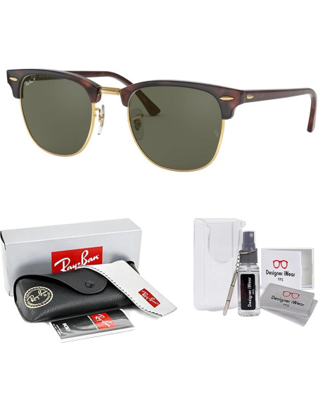 Gafas de sol Ray-Ban RB3016 Clubmaster Unisex + Kit Cuidado