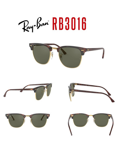 Gafas de sol Ray-Ban RB3016 Clubmaster Unisex + Kit Cuidado