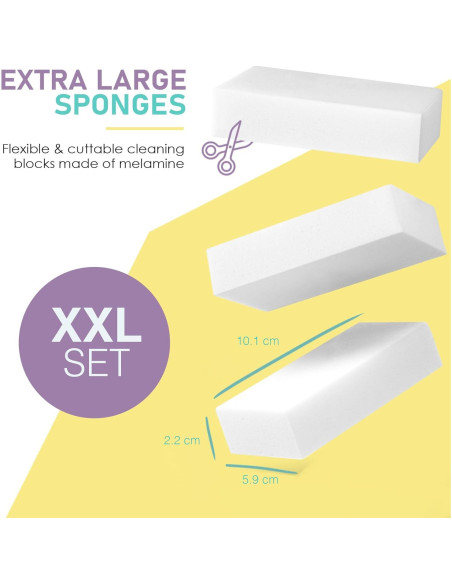 Esponja Borradora Mágica BROX - 50 Unidades - Multi Superficie