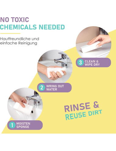 Esponja Borradora Mágica BROX - 50 Unidades - Multi Superficie