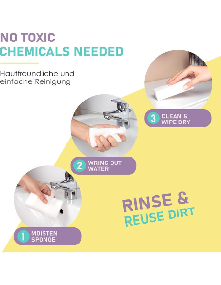 Esponja Borradora Mágica BROX - 50 Unidades - Multi Superficie