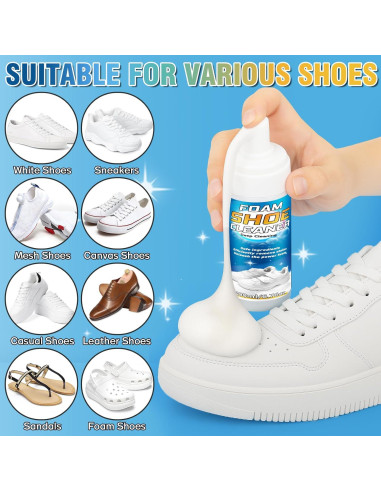 Limpiador de Zapatos Vereclue 200ml - Kit Completo 4 en 1