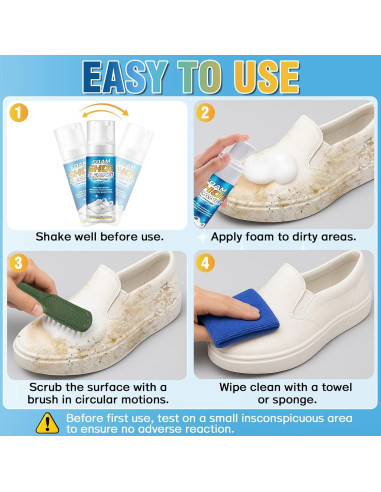 Limpiador de Zapatos Vereclue 200ml - Kit Completo 4 en 1