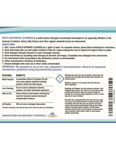 Limpiador Enzimático Ultrasónico Northwest Enterprises 3.78L