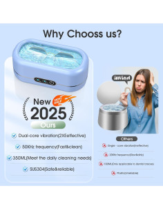 Limpiador Ultrasónico de Joyas Profesional 50KHz Acero Inoxidable 2