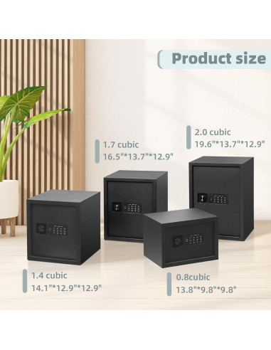 Caja Fuerte Locksworth 2.0 Pies Cúbicos con Teclado Digital