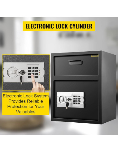Caja Fuerte Digital de Depósito VEVOR 1.7 Pies Acero