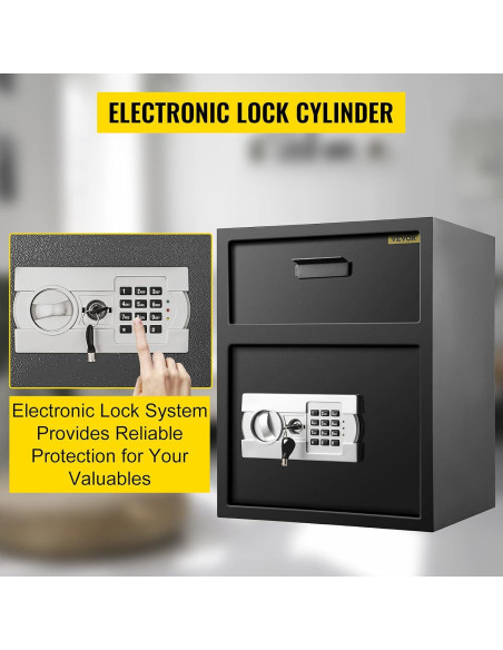 Caja Fuerte Digital de Depósito VEVOR 1.7 Pies Acero