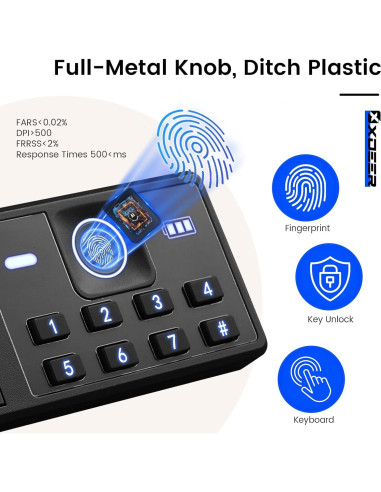 Caja Fuerte Biométrica XDeer 1.09 m Ignífuga y a Prueba de Agua