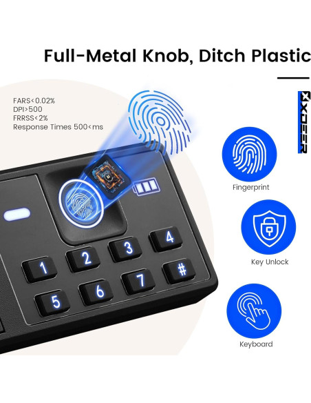 Caja Fuerte Biométrica XDeer 1.09 m Ignífuga y a Prueba de Agua