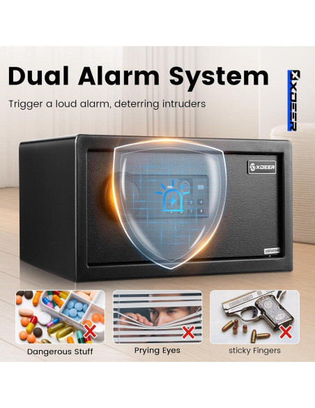 Caja Fuerte Biométrica XDeer 1.09 m Ignífuga y a Prueba de Agua