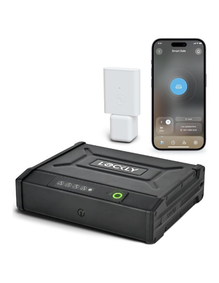 Cofre Inteligente Lockly - Biométrico con Huella Dactilar y App