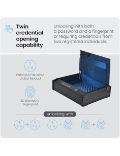 Cofre Inteligente Lockly - Biométrico con Huella Dactilar y App 2