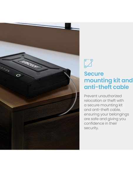 Cofre Inteligente Lockly - Biométrico con Huella Dactilar y App