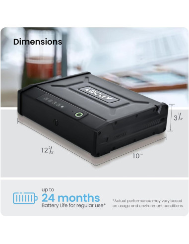 Cofre Inteligente Lockly - Biométrico con Huella Dactilar y App