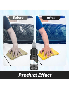 Kit de Reparación de Grietas en Parabrisas Yicengy 2PCS 2