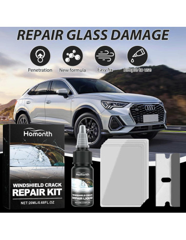 Kit de Reparación de Grietas en Parabrisas Yicengy 2PCS