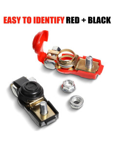 Abrazaderas de Terminales de Batería Frienda 6 Pcs Cobre 12V/24V 2