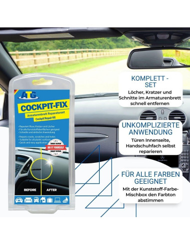 Kit de Reparación de Tablero de Auto ATG - Vinilo y Cuero